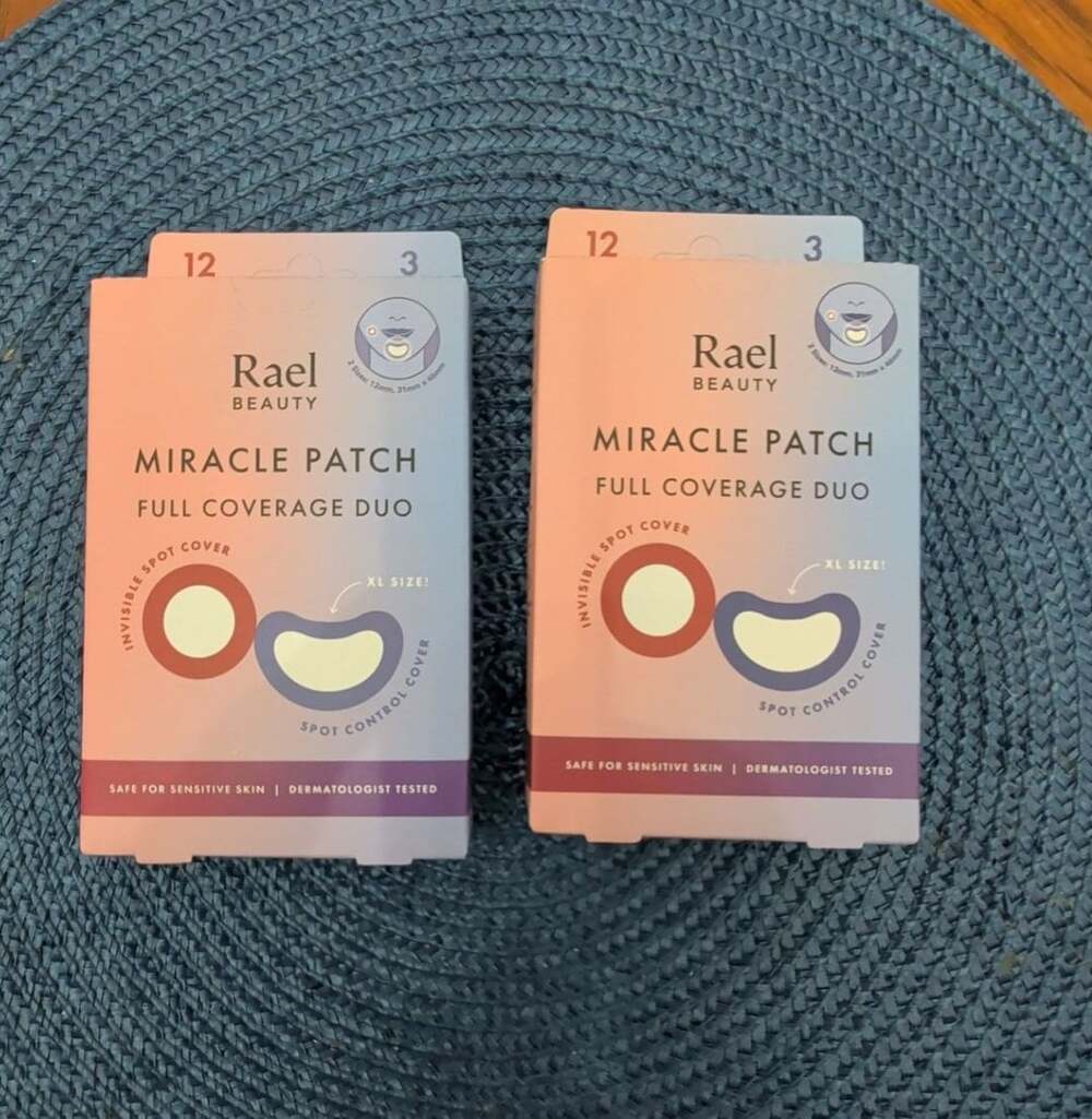 Rael Beauty Miracle Patch Full Coverage Duo Hydrocolloid Spot Patches 2 Boxes